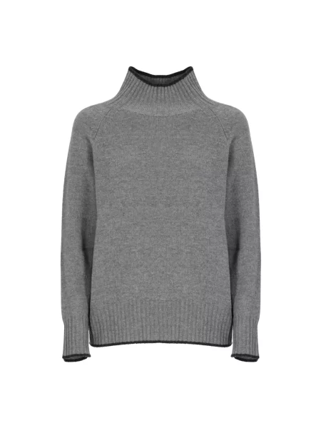 Sweter Kangra wełniany szary