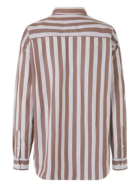 Cămașă Samsøe Samsøe cu dungi negru