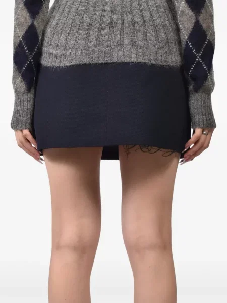 Fusta mini Shushu/tong cu funde albastru