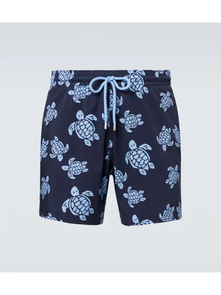 Spodní díl plavek Vilebrequin s potiskem modrý