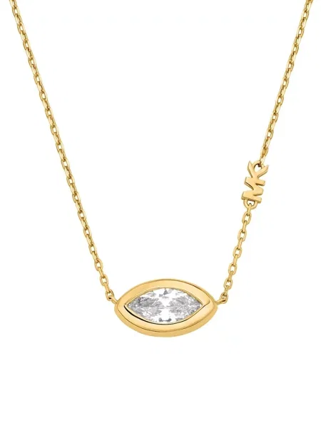 Michael Kors lănțișor pentru femei din alamă cu zirconiu cubic