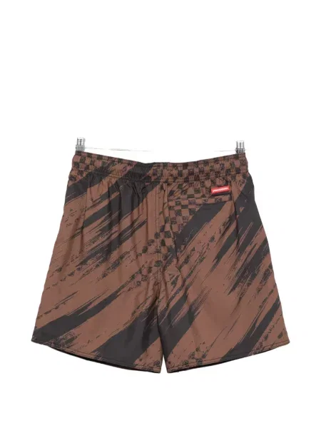 Slip de baie Sprayground cu imagine cu cordon maro