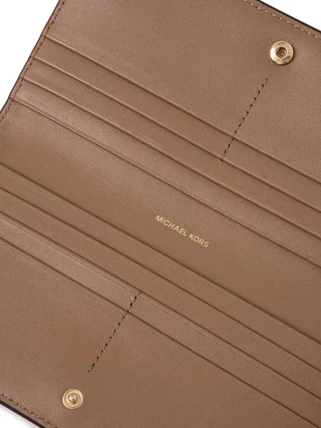 Portofel Michael Michael Kors din piele cu imagine cu model floral alb