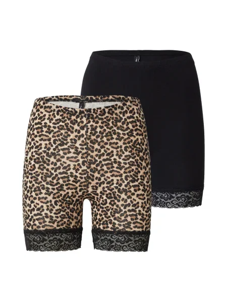 ONLY Leggings ONLLIVE LOVE bej / maro negru