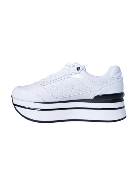 Guess Buty Kobieta 35 EU Sneaker z i Obcasem biały
