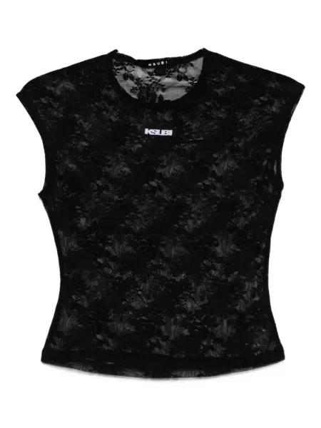Top Ksubi din dantelă negru