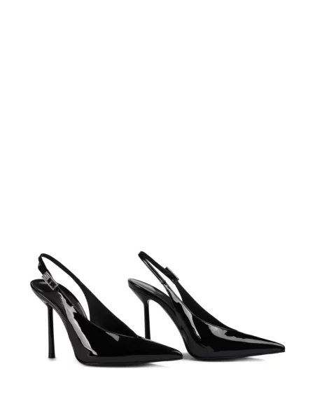 Pantofi cu toc Le Silla slingback de cristal negru