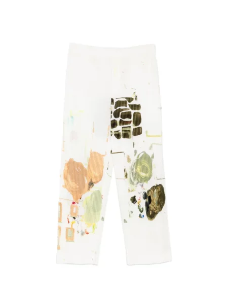 Pantaloni Homme Plisse Issey Miyake alb