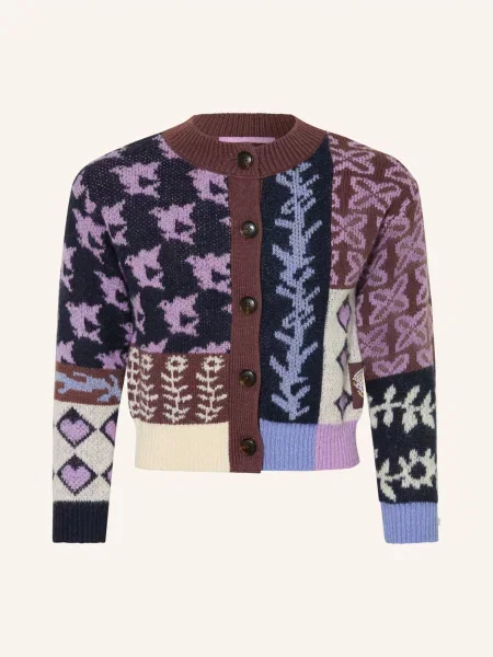Scotch & Soda Svetr S Třpytivou Přízí tmavě / krémová / světle fialová modrá