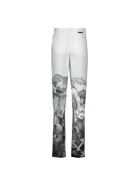 Spodnie Off-white z nadrukiem białe