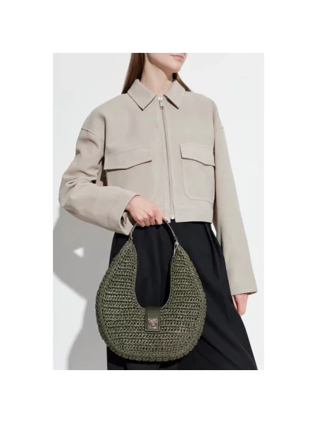 Torebka Anine Bing skórzana zielona