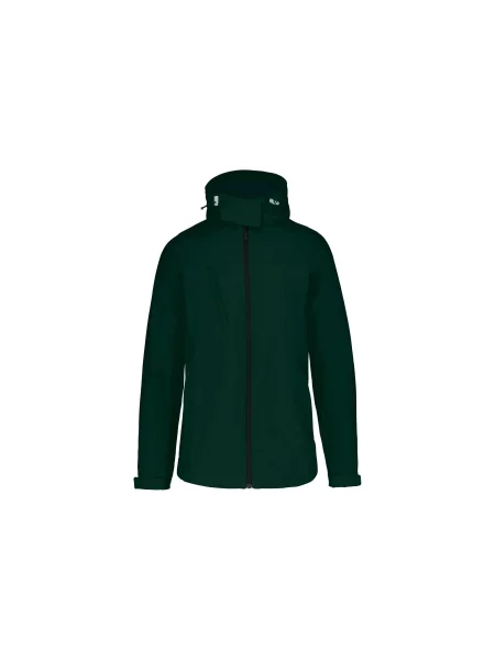 Kurtka z kapturem Kariban Softshell zielona