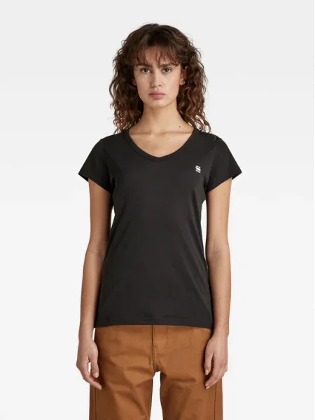 Тениска G-Star Raw черно