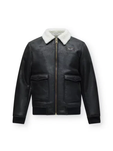 INDICODE JEANS Geacă de primăvară-toamnă Vestmoon negru alb