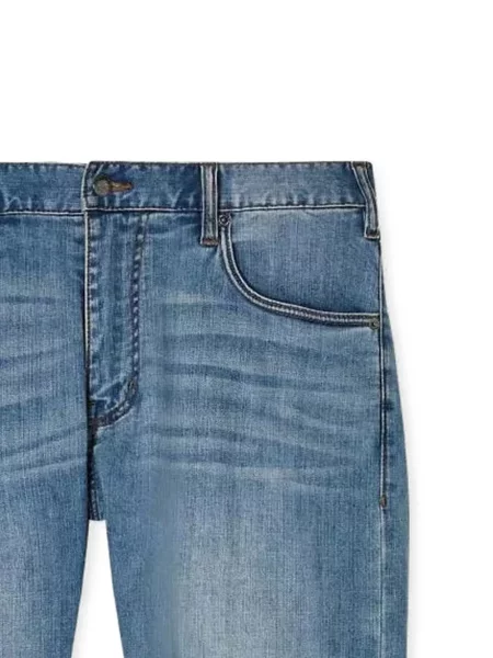 Džíny Emporio Armani s 5 kapsami modré