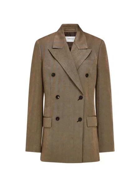 Sacou Ferragamo cu două rânduri de nasturi