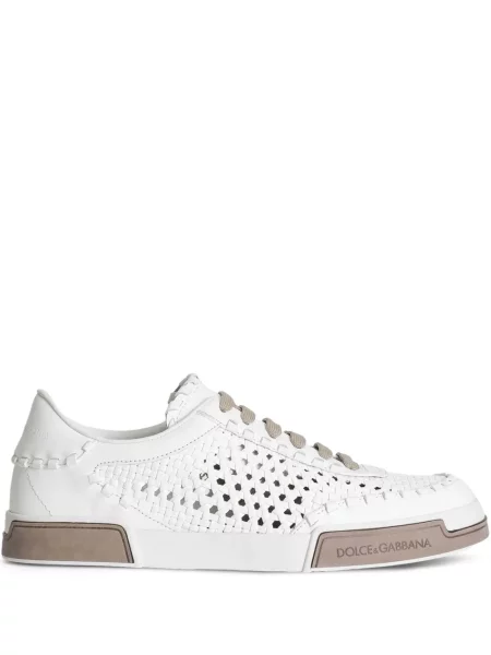 Sneakerși Dolce & Gabbana din piele alb