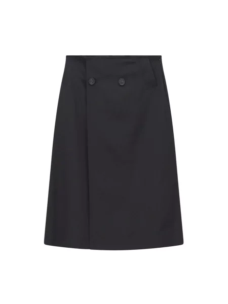 Spódnica Mm6 Maison Margiela wełniana czarna