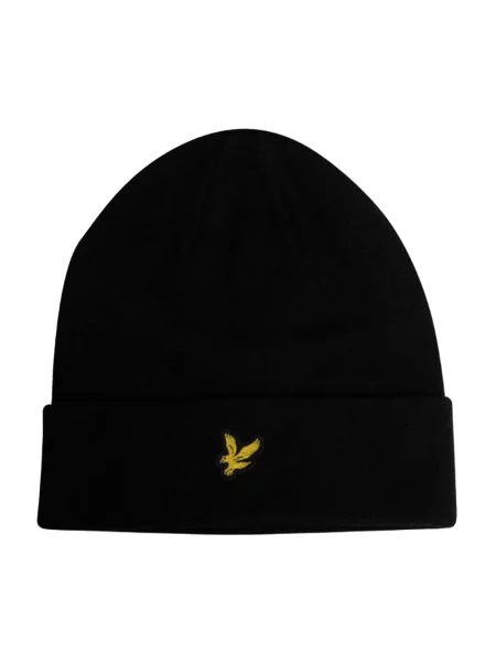 Kapelusz Lyle & Scott z wełny merino czarny