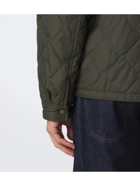 Kurtka Burberry w kratę dwustronna zielona