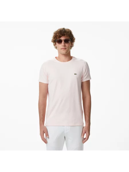Lacoste Round Neck T-Shirt różowy