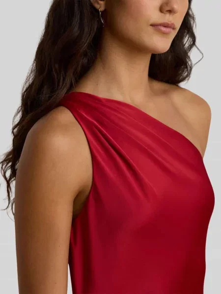 Lauren Ralph Lauren sukienka asymetryczna czerwona
