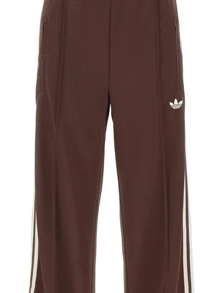 Pantaloni Adidas cu dungi alergare maro