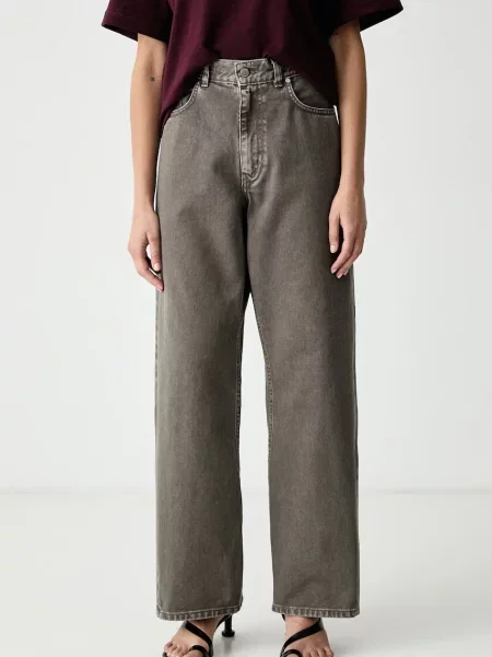 La Mania blugi relaxed fit pentru femei UMI gri