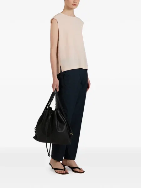 Pantaloni Slowear din poplin albastru