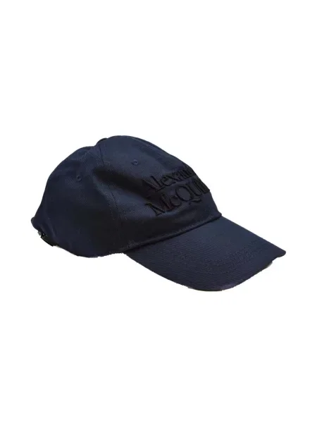 Czapka z daszkiem Alexander Mcqueen niebieska