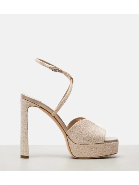 Sandale Jimmy Choo cu platformă auriu
