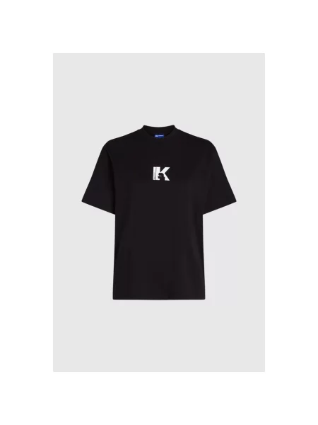 Tricou Karl Lagerfeld cu autograf negru