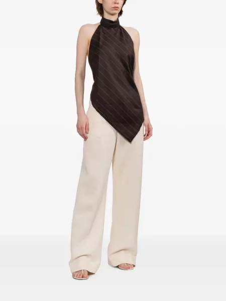 Top Helmut Lang asimetric maro