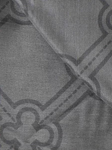 Fular V°73 cu imprimeu geometric gri