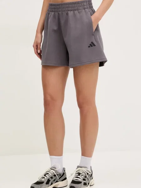 Adidas Спортни шорти Future Icons Small Logo сив