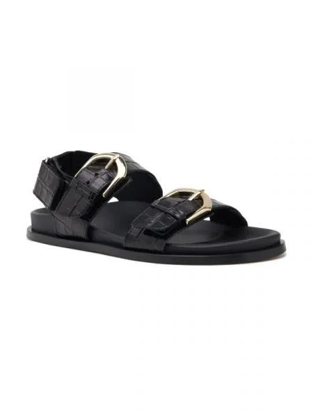 Alohas De piele sandale negru