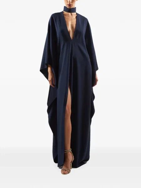 Rochie maxi Taller Marmo din crep albastru