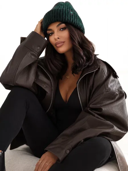 Jakna Italy Moda smeđa
