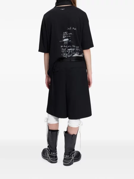 Tricou Ann Demeulemeester cu imagine negru