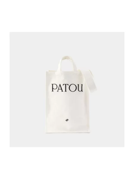 Shopperka Patou z logo biała