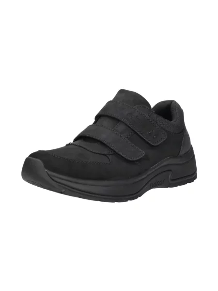 Sneakersy Rieker na rzep skórzane czarne