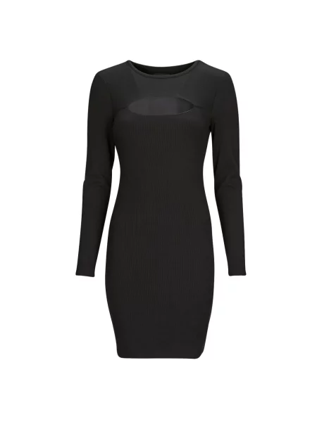 Obleka mini obleka Guess črna