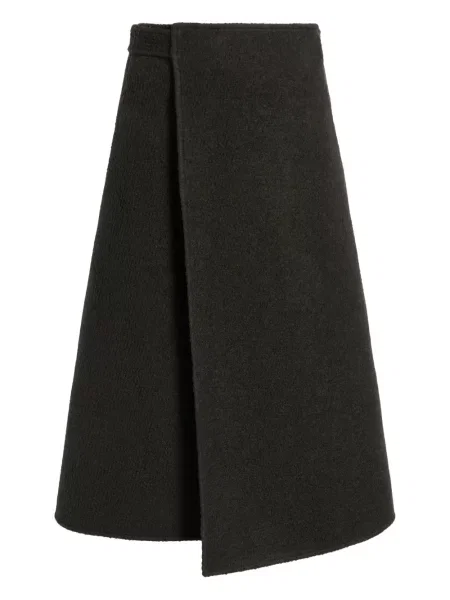 Fustă Proenza Schouler din țesătură twill maro