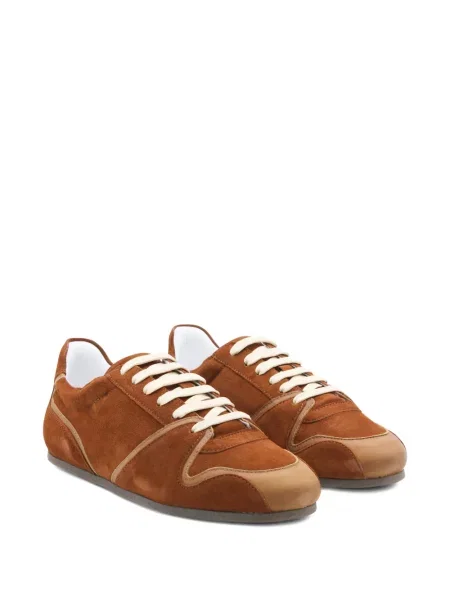 Sneakers Moschino με κορδόνια με δαντέλα καφέ