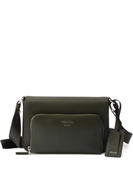 Geantă Prada din piele verde