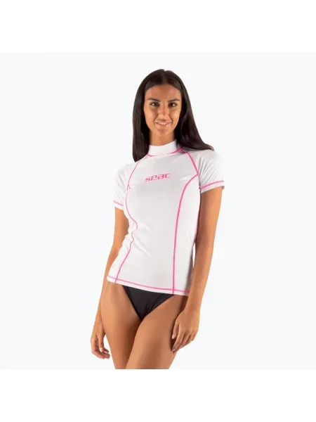 Tricou de înot pentru femei SEAC T-Sun alb
