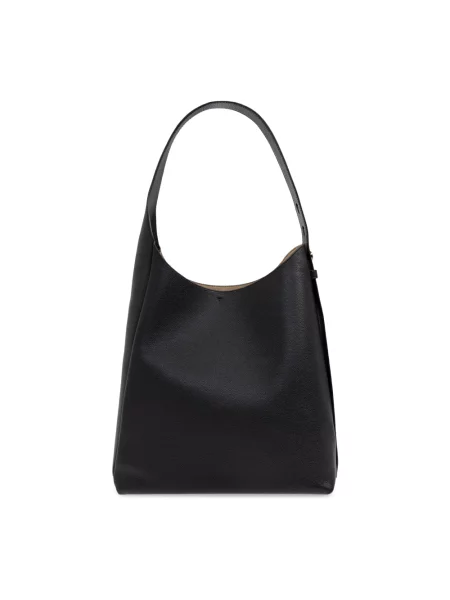 Tory Burch torebka skórzana Romy Hobo czarny