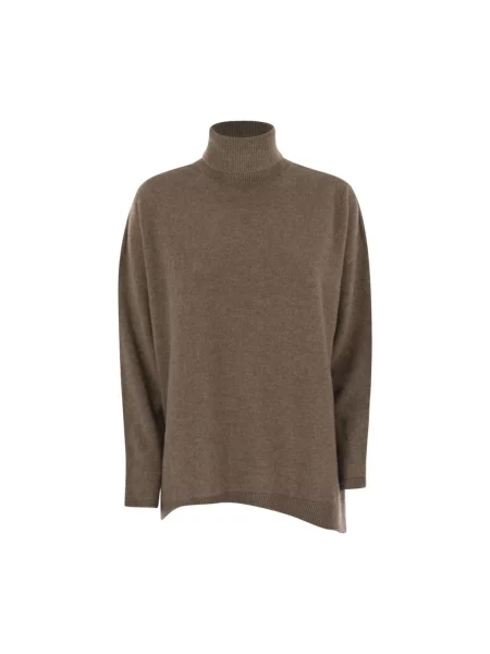 Sweter z golfem Vanisé do golfa brązowy
