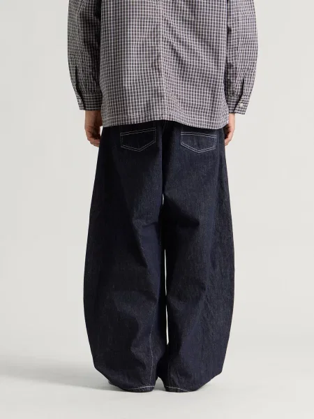 Szerokie jeansy Comme Des Garcons Homme granatowe
