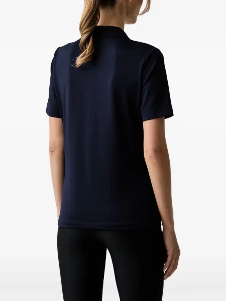 Tricou polo Lacoste cu autograf albastru